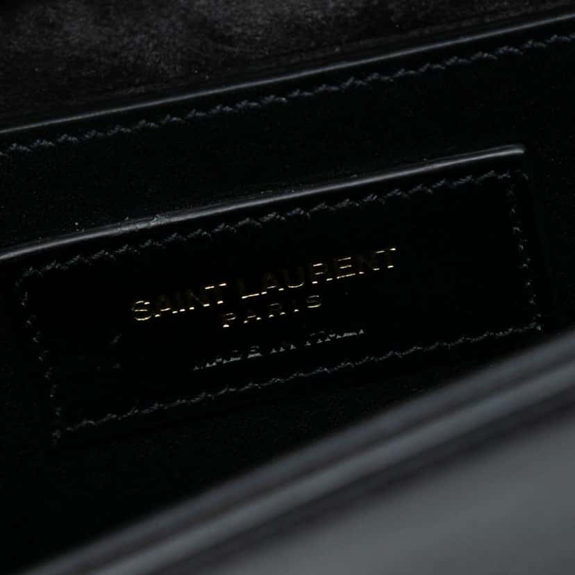 Saint Laurent Small Smooth Calfskin Monogram Kate Tassel Crossbody Black Leather Good condition - Box View