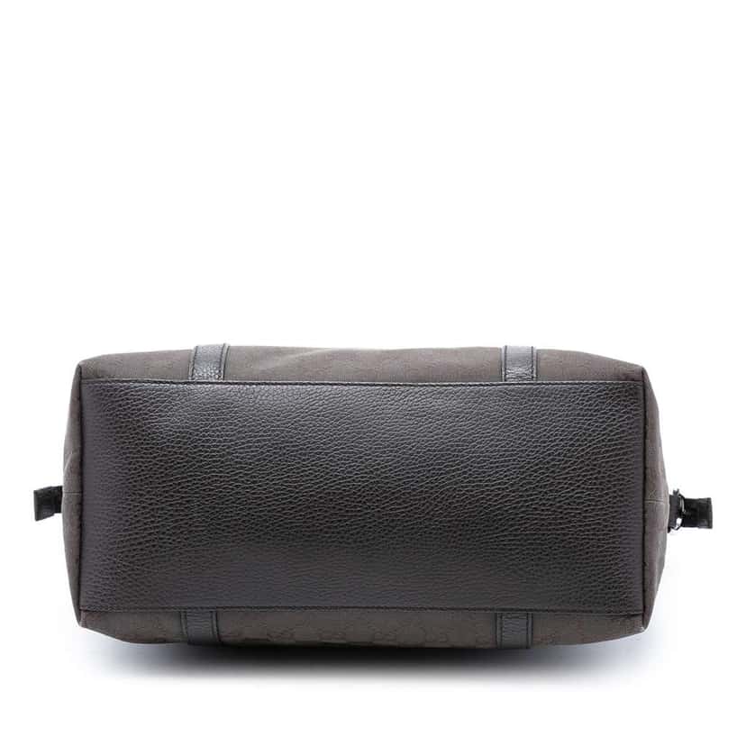 Gucci GG Canvas Charm Dome Satchel Brown Canvas Good condition - Inside View