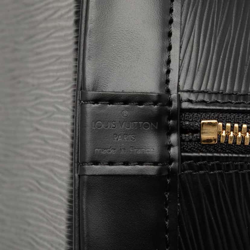 Louis Vuitton Epi Alma PM Black Leather Good condition - Box View