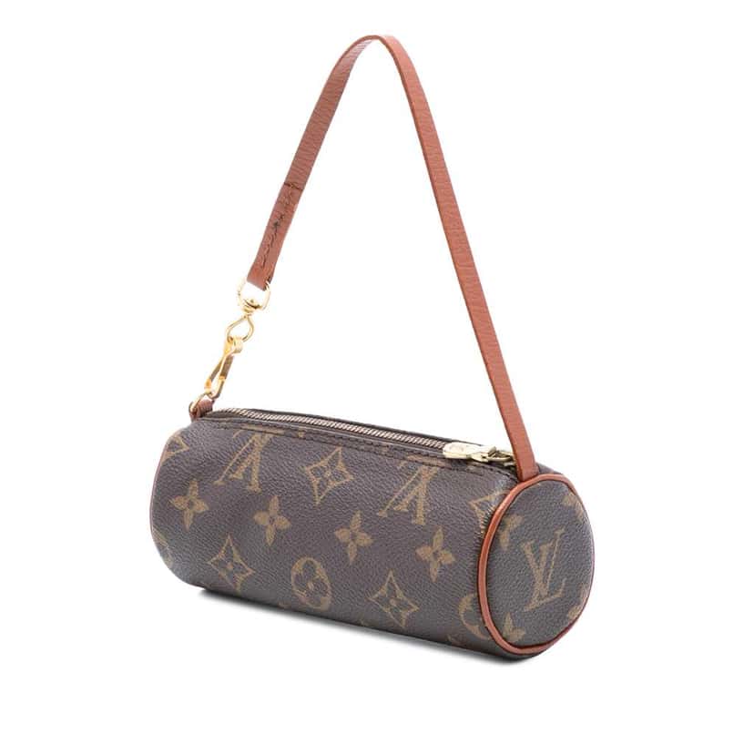 Louis Vuitton Monogram Papillon Pochette Brown Good condition - Back View