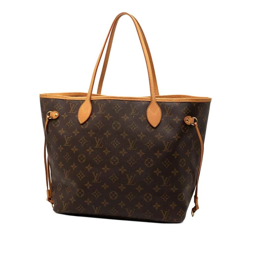 Louis Vuitton Monogram Neverfull MM Brown Good condition - Back View