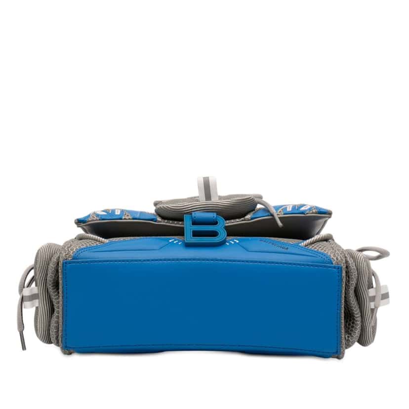 Balenciaga Small Faux Leather and Mesh Sneakerhead Top Handle Bag Grey Polyester Good condition - Inside View