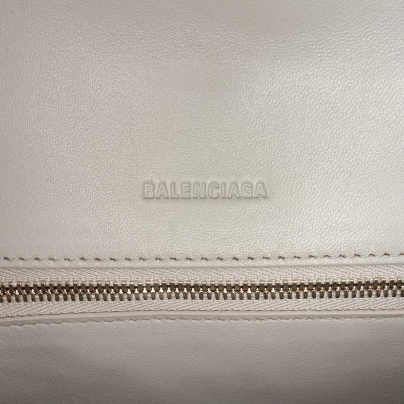 Balenciaga Small Faux Leather and Mesh Sneakerhead Top Handle Bag Grey Polyester Good condition - Box View