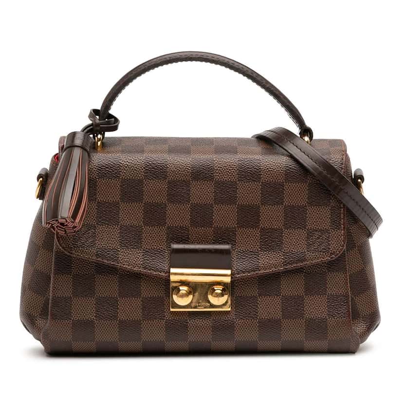Louis Vuitton Damier Ebene Croisette Brown Good condition - Front View