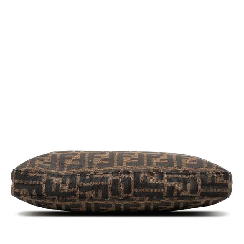 Fendi Zucca Canvas Shoulder Bag Brown Canvas Good condition - Inside View