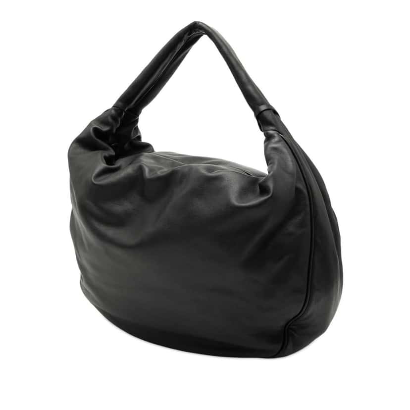 Loewe Leather Padlock Calle Hobo Black Leather Good condition - Back View