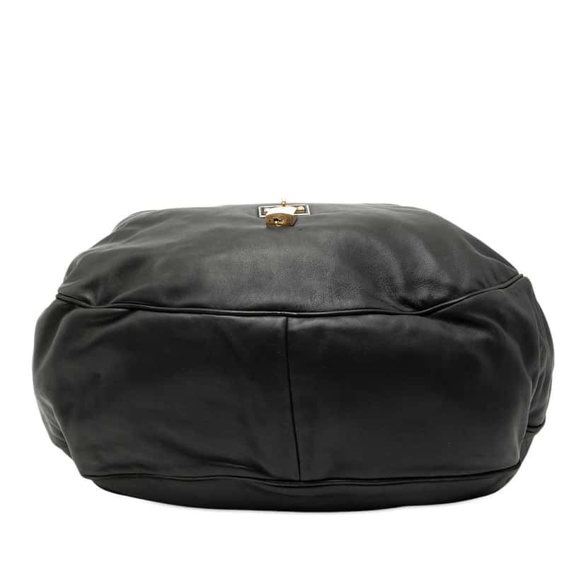 Loewe Leather Padlock Calle Hobo Black Leather Good condition - Inside View