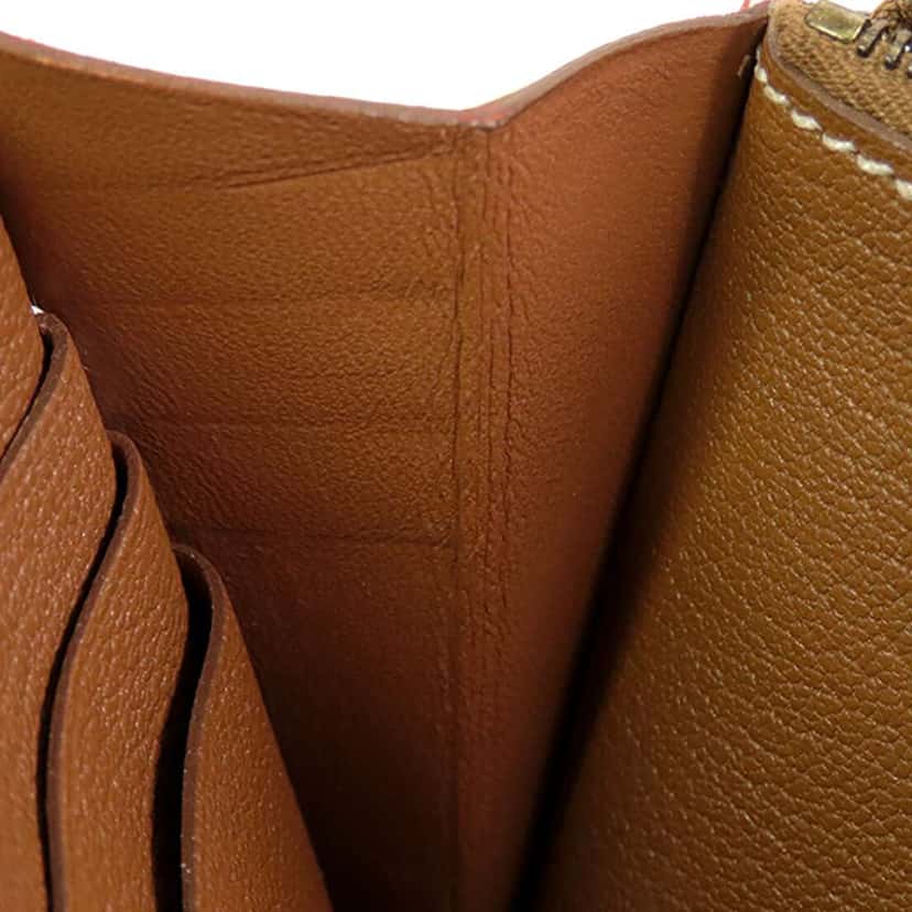 Hermès Epsom Verso Kelly To Go Wallet Pink Leather Good condition - Model View