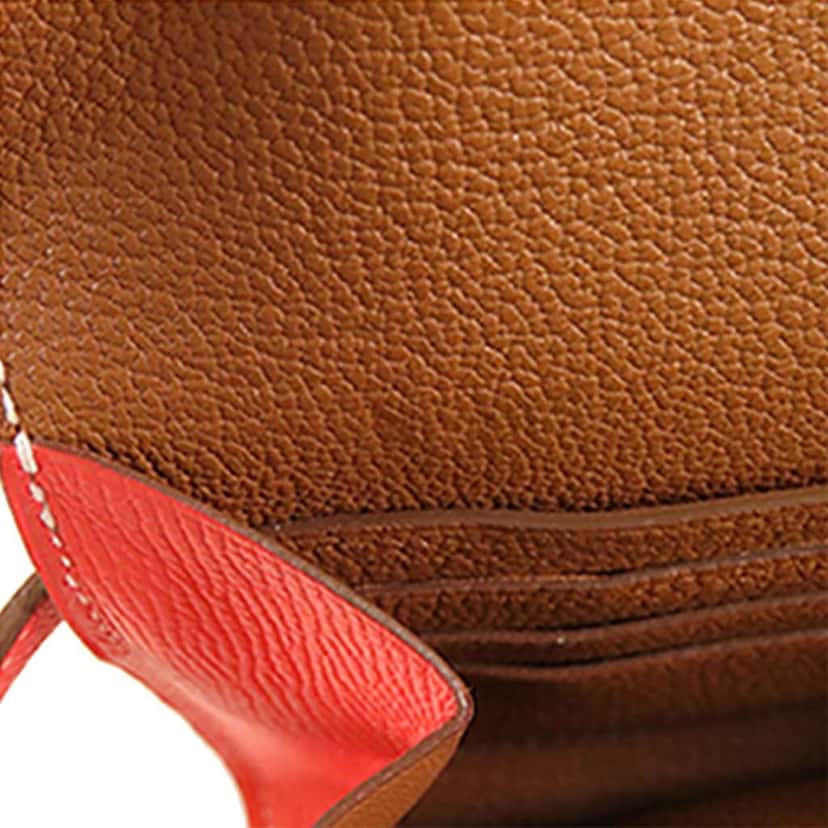 Hermès Epsom Verso Kelly To Go Wallet Pink Leather Good condition - Box View