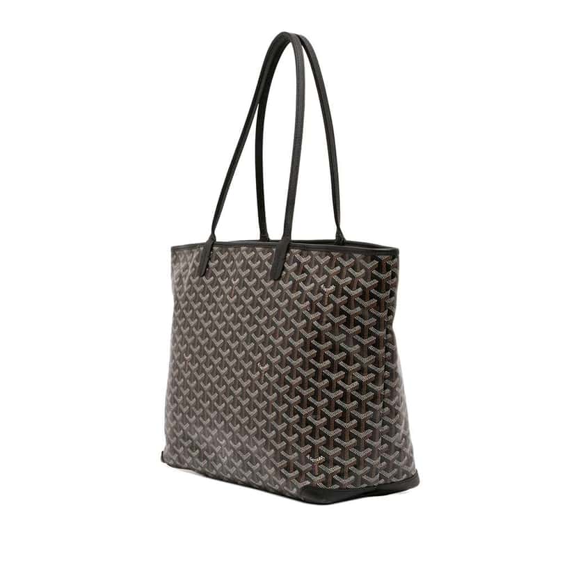 Goyard Goyardine Artois PM Black Canvas Good condition - Back View