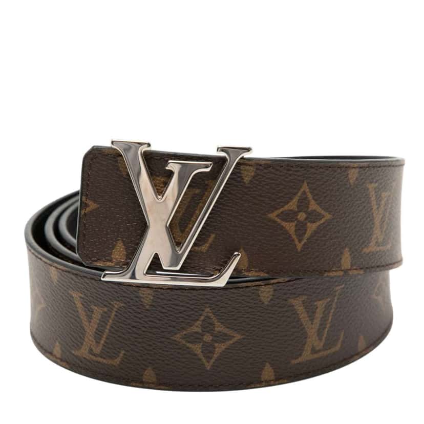 Louis Vuitton Monogram LV Initiales Reversible Belt Brown Good condition - Model View
