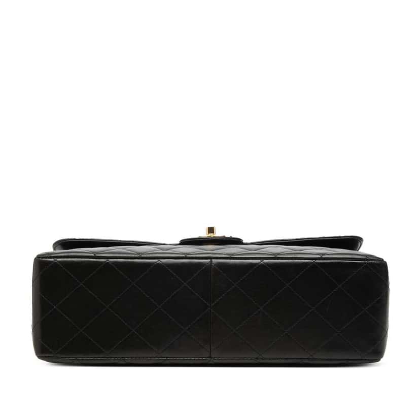 Chanel Jumbo Classic Lambskin Single Flap Black Leather Very good condition - Inside View