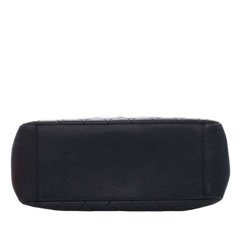 Chanel Caviar Grand Shopping Tote Black Leather Very good condition - Box View