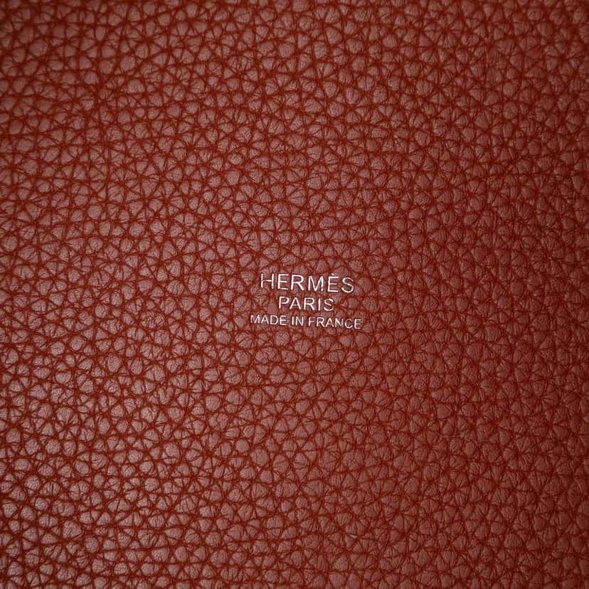 Hermès Bicolor Clemence and Swift Picotin Lock 22 Brown Leather Very good condition - Box View