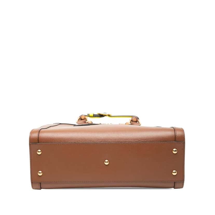 Gucci Small Leather Bamboo Diana Satchel Brown Leather Good condition - Inside View