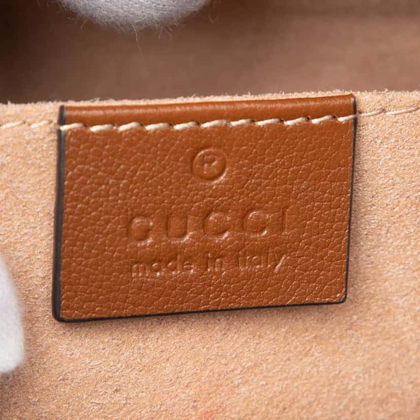 Gucci Small Leather Bamboo Diana Satchel Brown Leather Good condition - Box View