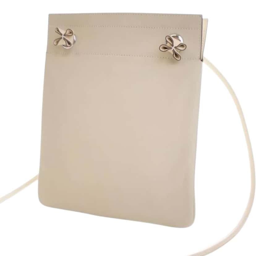 Hermès Mini Milo Lambskin Aline Bag White Leather Good condition - Inside View