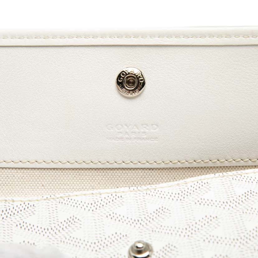 Goyard Goyardine Saint Louis PM White Canvas Good condition - Box View