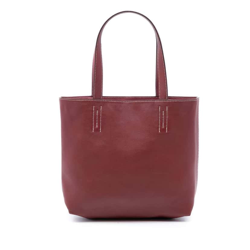 Hermès Swift and Veau Sikkim Double Sens 28 Red Leather Good condition - Front View