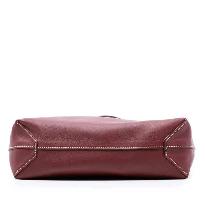 Hermès Swift and Veau Sikkim Double Sens 28 Red Leather Good condition - Inside View