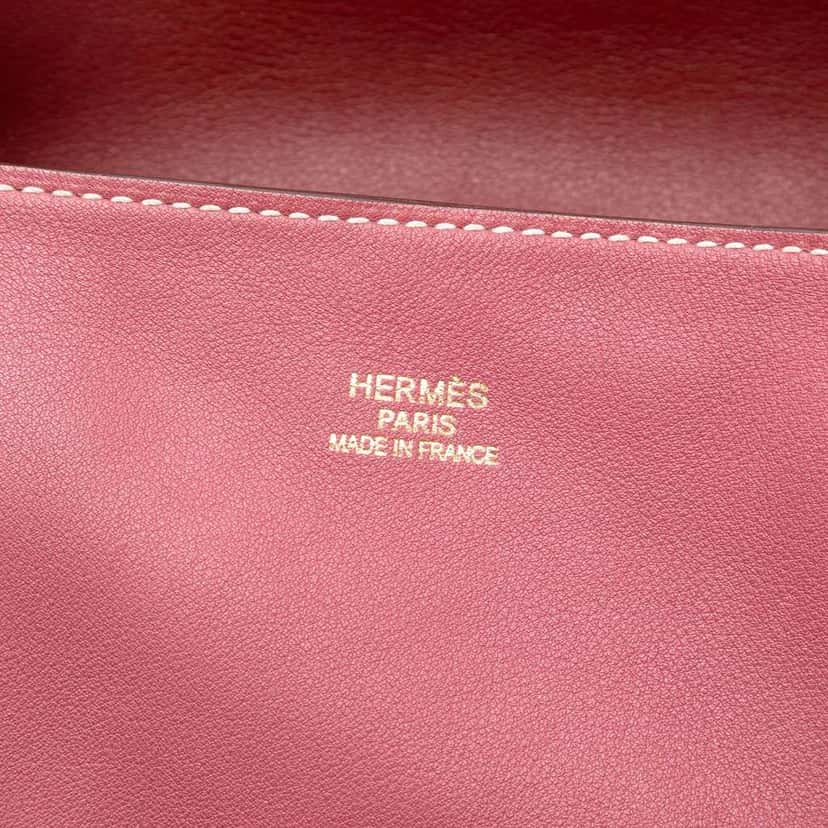 Hermès Swift and Veau Sikkim Double Sens 28 Red Leather Good condition - Box View
