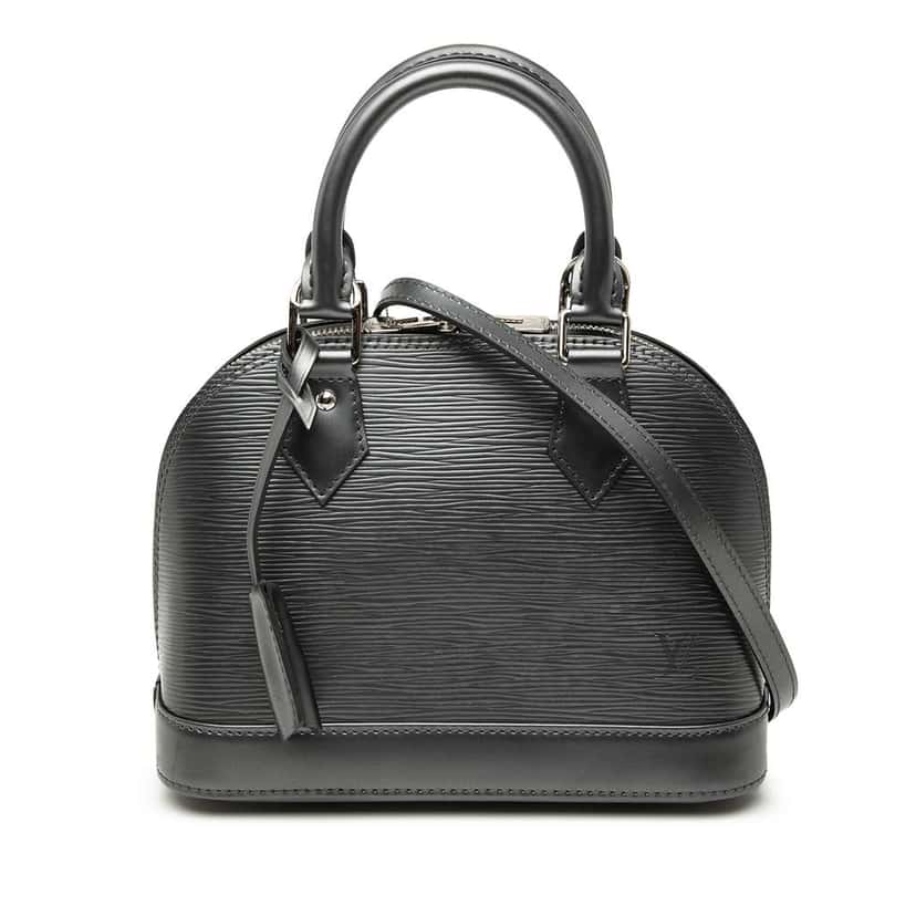 Louis Vuitton Epi Alma BB Black Leather Good condition - Front View