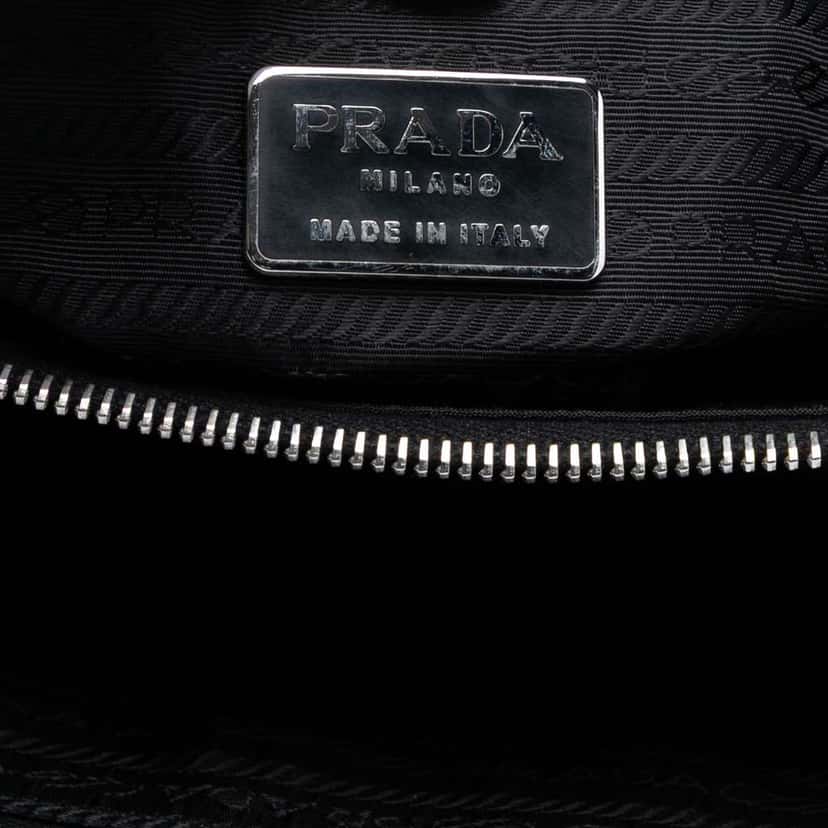 Prada Tessuto Flap Shoulder Bag Black Good condition - Box View