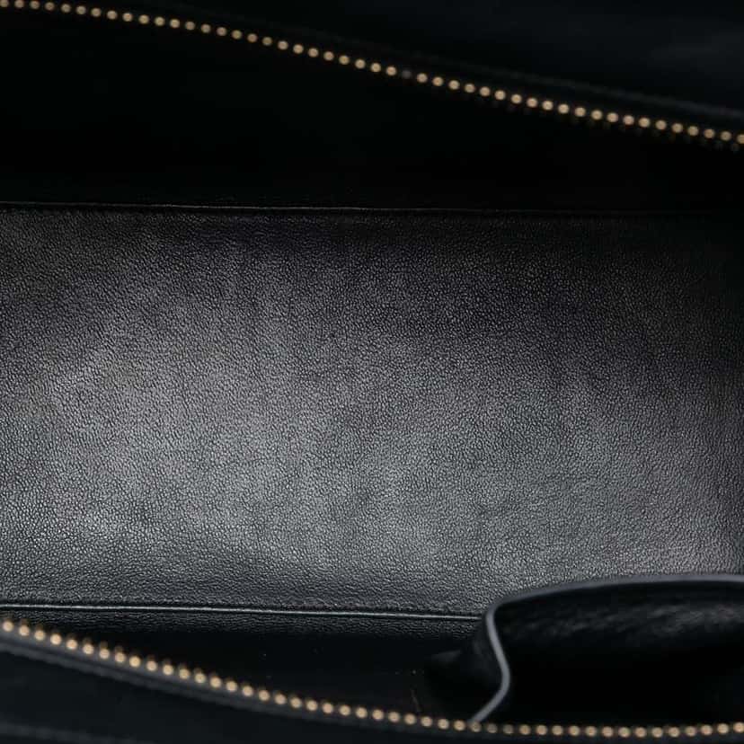 Celine Micro Tricolor Canvas and Leather Luggage Tote White Canvas Good condition - Model View