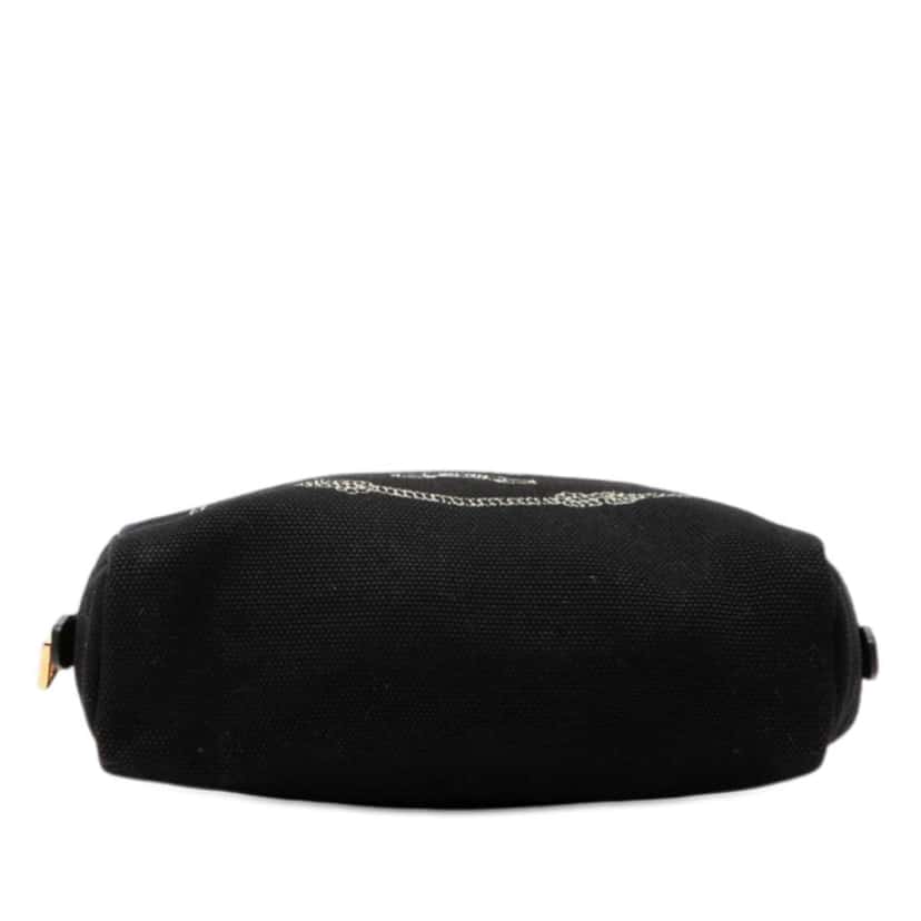 Prada Canvas Canapa Logo Pouch Black Canvas Good condition - Inside View