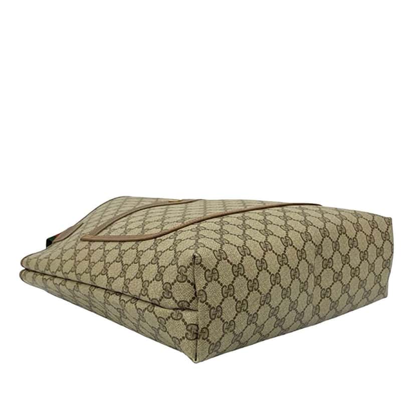 Gucci GG Supreme Web Tote Brown Canvas Good condition - Inside View