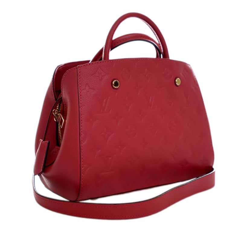 Louis Vuitton Monogram Empreinte Montaigne BB Red Leather Very good condition - Inside View