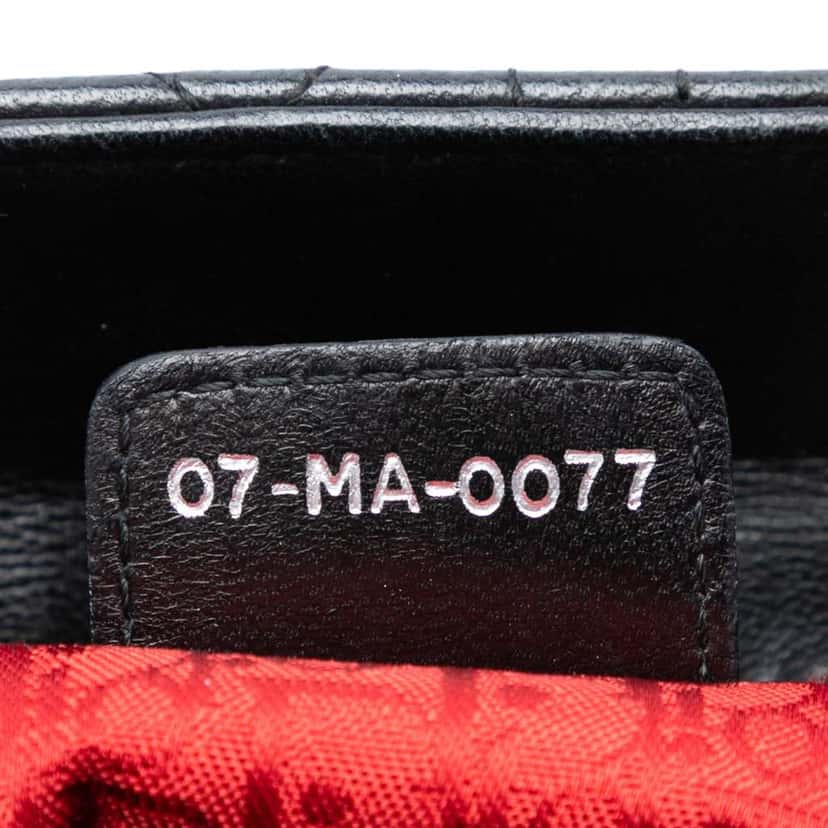 Dior Medium Lambskin Cannage Lady Dior Black Leather Very good condition - Box View