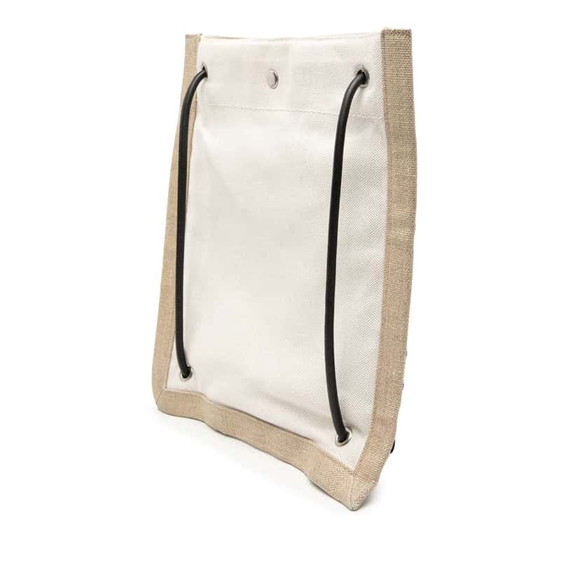 Saint Laurent Canvas Universite Flat Convertible Crossbody Brown Canvas Very good condition - Back View