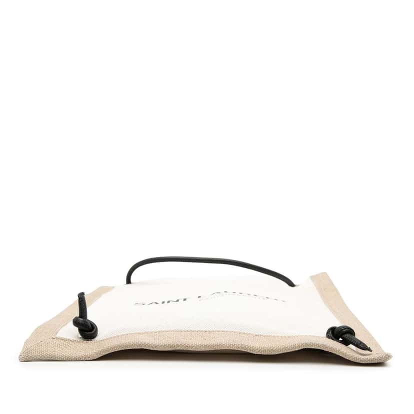 Saint Laurent Canvas Universite Flat Convertible Crossbody Brown Canvas Very good condition - Inside View