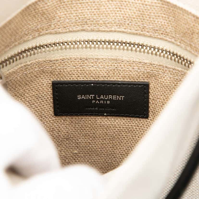 Saint Laurent Canvas Universite Flat Convertible Crossbody Brown Canvas Very good condition - Box View