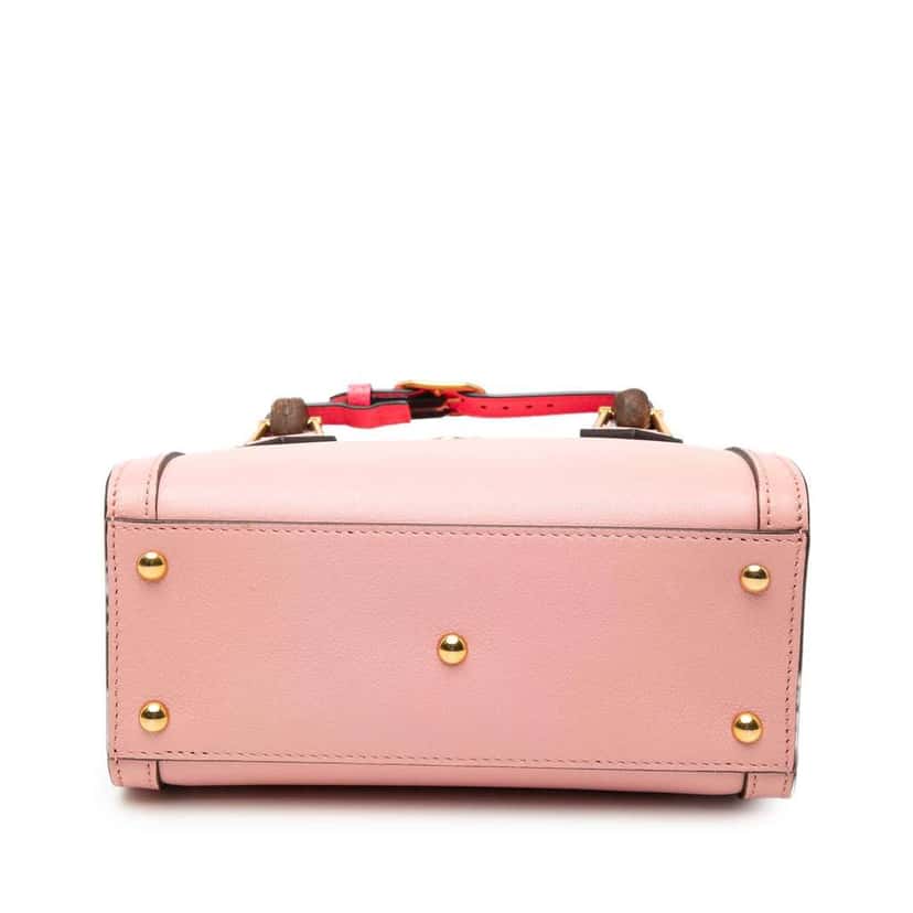 Gucci Mini Calfskin Bamboo Diana Satchel Pink Leather Very good condition - Inside View