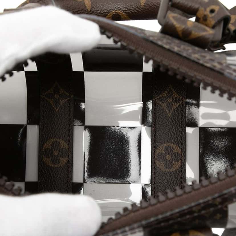Louis Vuitton PVC and Monogram Chess Keepall Bandouliere 25 Brown Very good condition - Model View