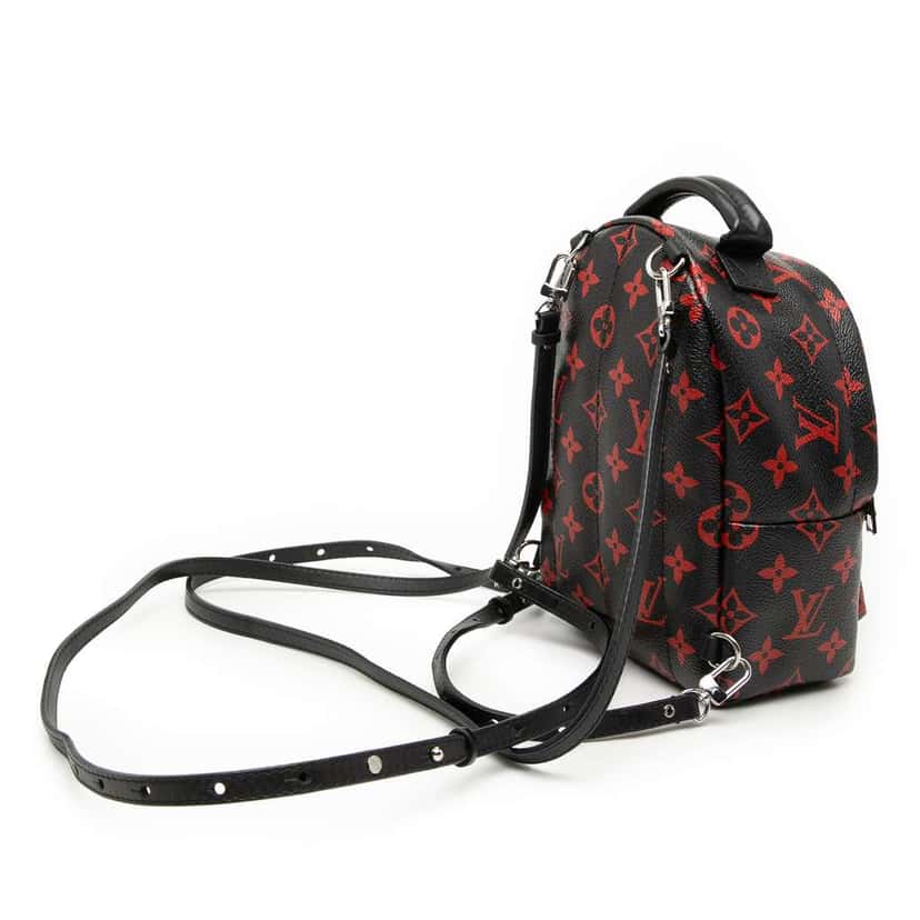 Louis Vuitton Limited Edition Monogram Infrarouge Mini Palm Springs Black Very good condition - Back View