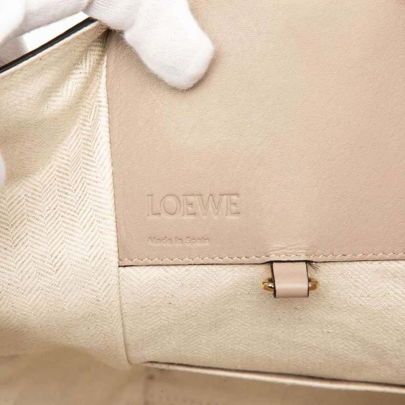 Loewe Small Grained Calfskin Hammock Bag Brown Leather Very good condition - Box View