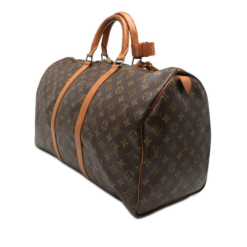 Louis Vuitton Monogram Keepall 50 Brown Good condition - Back View