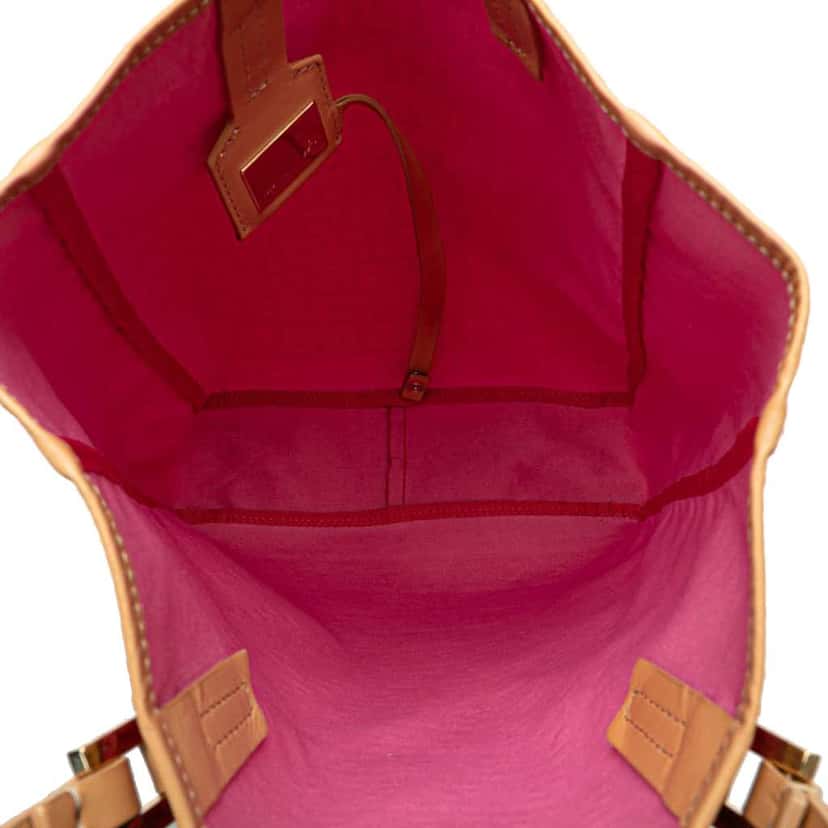 Fendi Zucchino Canvas Tote Pink Canvas Very good condition - Model View