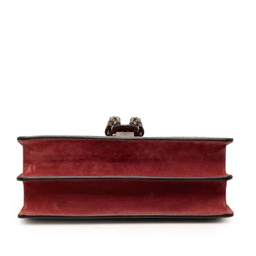 Gucci Medium GG Supreme Blooms Dionysus Shoulder Bag Brown Canvas Good condition - Inside View