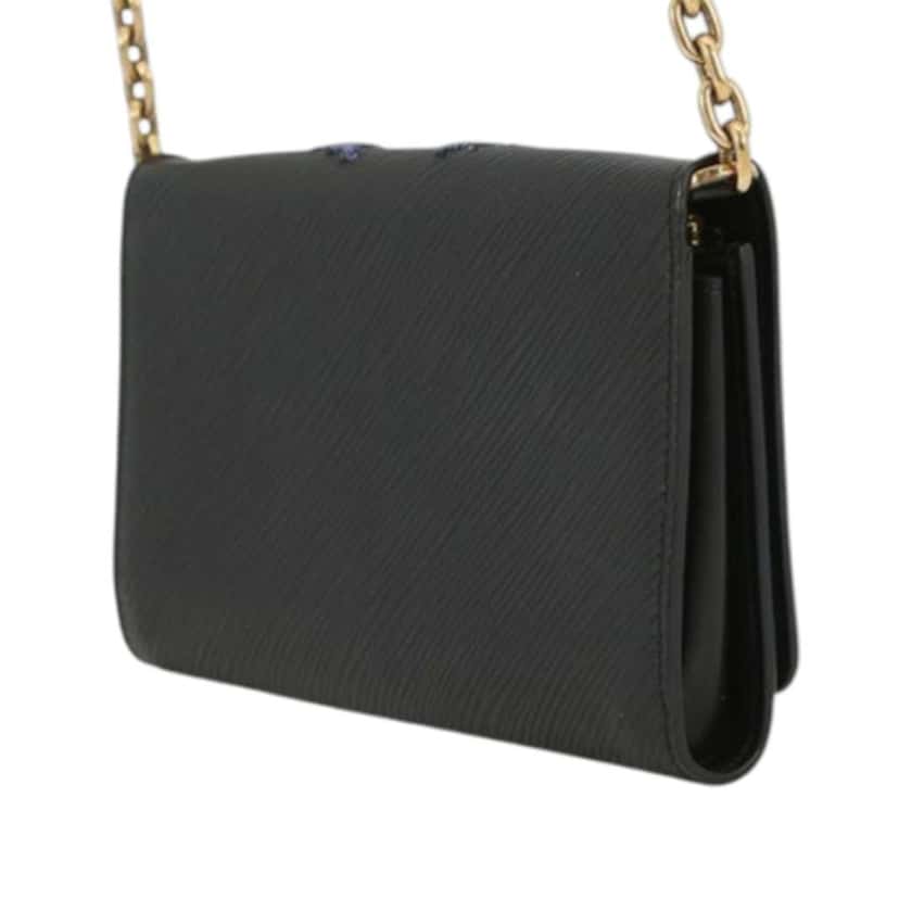 Louis Vuitton Epi Sequin Bird Twist Wallet On Chain Black Leather Very good condition - Back View