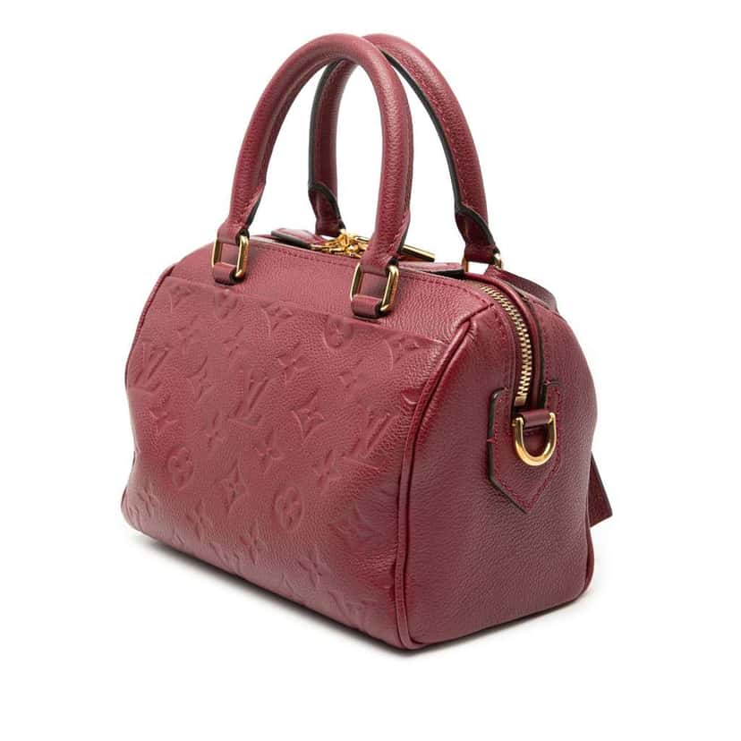 Louis Vuitton Monogram Empreinte Speedy Bandouliere 20 Red Leather Very good condition - Back View