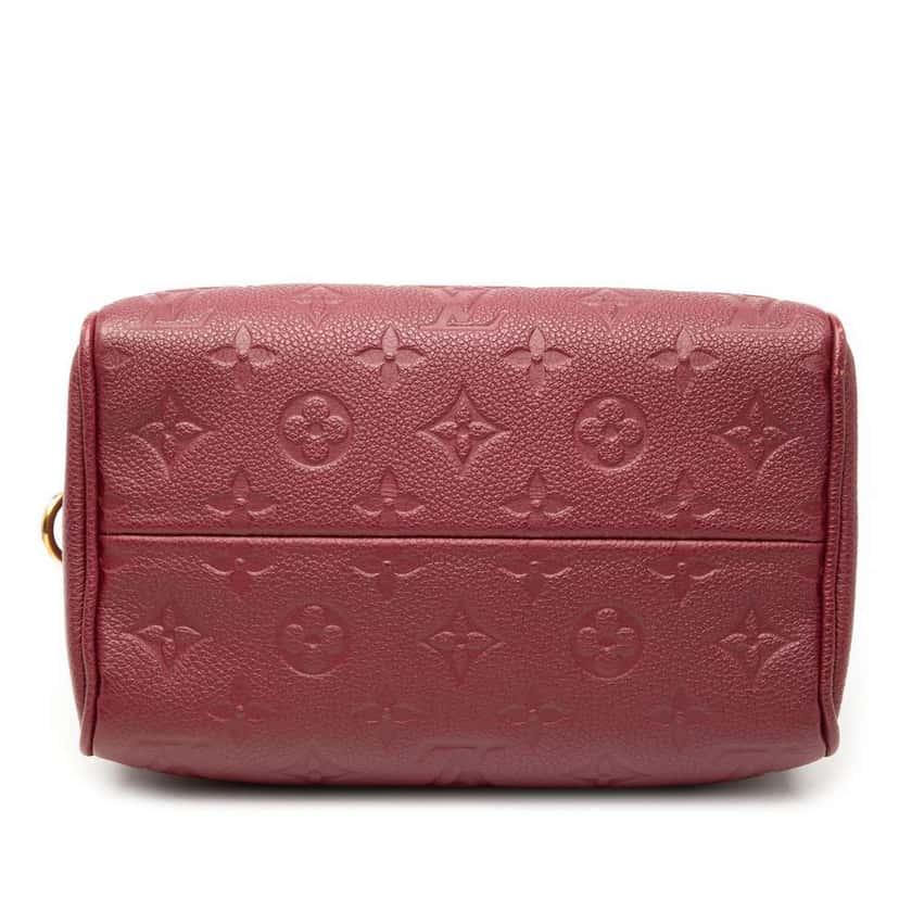 Louis Vuitton Monogram Empreinte Speedy Bandouliere 20 Red Leather Very good condition - Inside View