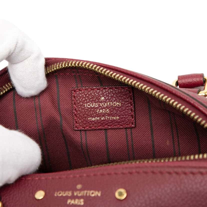 Louis Vuitton Monogram Empreinte Speedy Bandouliere 20 Red Leather Very good condition - Box View