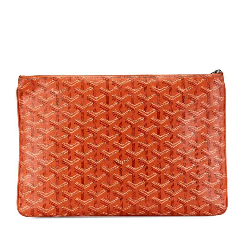 Goyard Goyardine Senat MM Orange Canvas Very good condition - Inside View