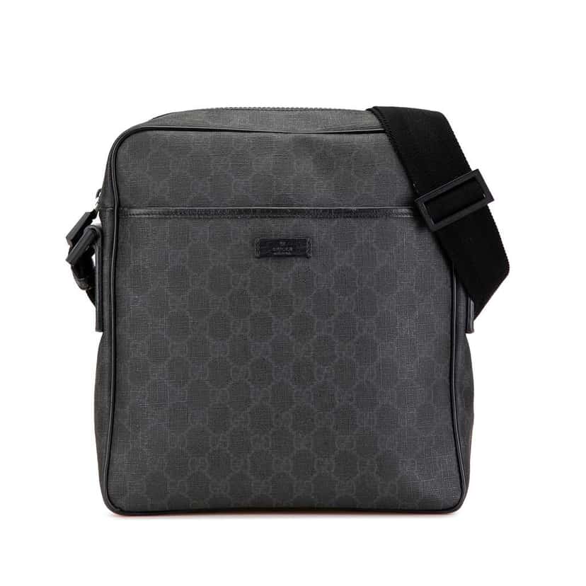 Gucci GG Supreme Crossbody Black Canvas Very good condition - Front View