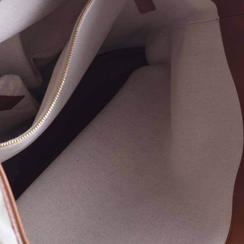 Saint Laurent Large Canvas Shopping Tote Brown Canvas Very good condition - Box View