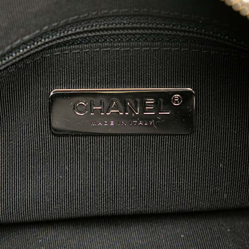 Chanel CC Quilted Lambskin Chain Camera Bag Black Leather Very good condition - Box View